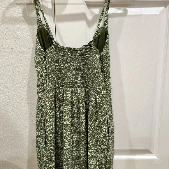 A&F Olive Mini Petite Dress. Y2K, Spring, Babydoll, Festival, Easter, Summer - Picture 3 of 9